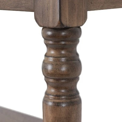 Decor Therapy Charlie Bench with Shelf - Décor Therapy Gray 6 Decor Therapy Charlie Bench with Shelf - Décor Therapy Gray – Image 4