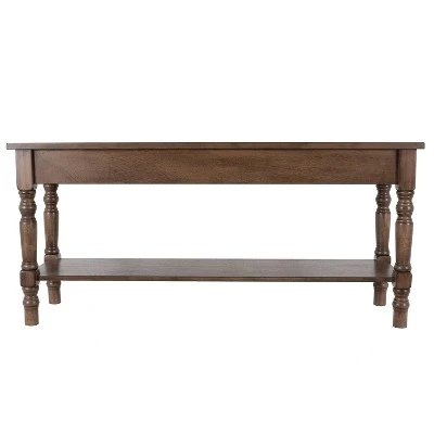 Decor Therapy Charlie Bench with Shelf - Décor Therapy Gray 8 Decor Therapy Charlie Bench with Shelf - Décor Therapy Gray – Image 6