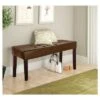 Fresno 12 Panel Bench - CorLiving Brown -Ottomans Official Shop unnamed file 2364
