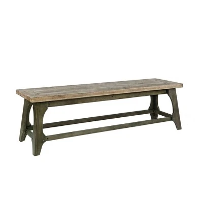Ink+Ivy Oliver Dining Bench Gray 5 Ink+Ivy Oliver Dining Bench Gray – Image 3