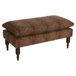 Dolce Upholstered Pillowtop Bench - Skyline Furniture Cheetah Earth -Ottomans Official Shop unnamed file 2389
