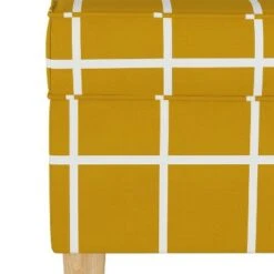 Storage Bench Rectangle Grid Mustard - Skyline Furniture -Ottomans Official Shop unnamed file 2392