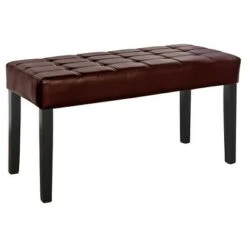 California 24 Panel Bench - CorLiving Brown 13 California 24 Panel Bench - CorLiving Brown -Ottomans Official Shop unnamed file 2399