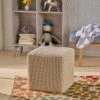 Tessie Knitted Foot Stool - Christopher Knight Home Beige -Ottomans Official Shop unnamed file 240