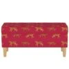 Storage Bench Cheetah Walk Raspberry - Skyline Furniture -Ottomans Official Shop unnamed file 2404