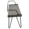 Stefani Industrial Bench - Antique Metal - LumiSource
