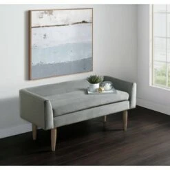 Bella Upholstered Bench - Picket House Furnishings Turquoise Blue -Ottomans Official Shop unnamed file 2488