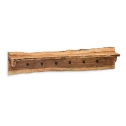 48" Hairpin Live Edge Wood Bench with Coat Hook Shelf Set Natural - Alaterre Furniture -Ottomans Official Shop unnamed file 2546