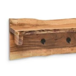 48" Hairpin Live Edge Wood Bench with Coat Hook Shelf Set Natural - Alaterre Furniture -Ottomans Official Shop unnamed file 2547