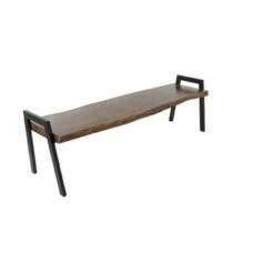Olivia & May Natural Wooden Bench Brown - Olivia & May