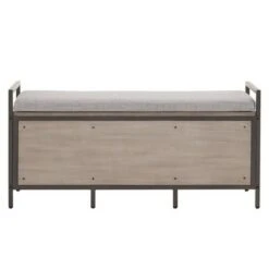Valeria Storage Bench with Cushion Gray - Inspire Q -Ottomans Official Shop unnamed file 2690
