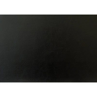 Bench - 48"L - Black Leather Look, Chrome Metal - EveryRoom 6 Bench - 48"L - Black Leather Look, Chrome Metal - EveryRoom – Image 4