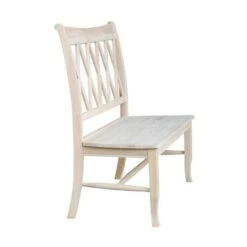 Double X - Back Bench - Unfinished - International Concepts 12 Double X - Back Bench - Unfinished - International Concepts -Ottomans Official Shop unnamed file 2763