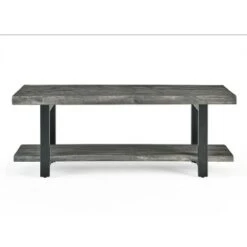 Pomona Metal and Reclaimed Wood Bench Slate Gray - Alaterre Furniture -Ottomans Official Shop unnamed file 2788