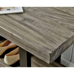 Pomona Metal and Reclaimed Wood Bench Slate Gray - Alaterre Furniture -Ottomans Official Shop unnamed file 2789