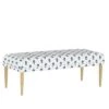 Fullerton Bench Elizabeth Floral Navy - Skyline Furniture