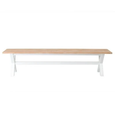 Terrance Accent Bench White - East at Main 4 Terrance Accent Bench White - East at Main – Image 2