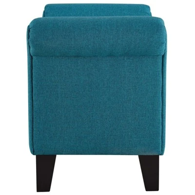 Rendezvous Bench Teal - Modway 3 Rendezvous Bench Teal - Modway – Image 2