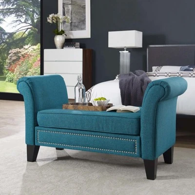 Rendezvous Bench Teal - Modway 5 Rendezvous Bench Teal - Modway – Image 4