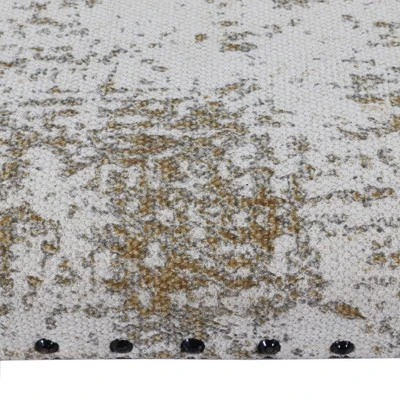 Decor Therapy Rosanna Upholstered Wooden Bench Cream - Décor Therapy 3 Decor Therapy Rosanna Upholstered Wooden Bench Cream - Décor Therapy – Image 2