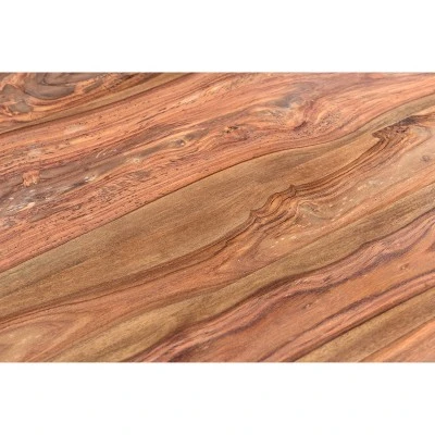 50" Sheesham Wood Live Edge Bench Brown/Black - Timbergirl 7 50" Sheesham Wood Live Edge Bench Brown/Black - Timbergirl – Image 5