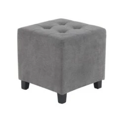 Olivia & May Contemporary Square Pouf Gray - Olivia & May -Ottomans Official Shop unnamed file 2918