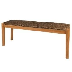Water Hyacinth Bench Dark Natural Wood - Stylecraft