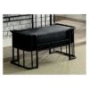 Carini Industrial Cushioned Bench Small Black - HOMES: Inside + Out -Ottomans Official Shop unnamed file 2953