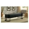 Carini Industrial Cushioned Bench Large Black - HOMES: Inside + Out -Ottomans Official Shop unnamed file 2962