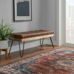 Barron Bench - Powell Company Brown -Ottomans Official Shop unnamed file 2990