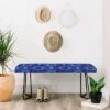 Schatzi Brown Boho Tile Bench - Deny Designs Gold/blue -Ottomans Official Shop unnamed file 2998