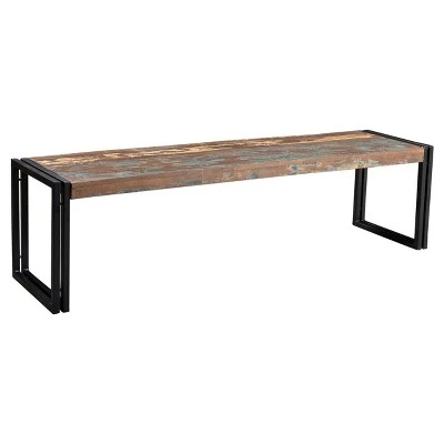 Old Reclaimed Wood and Iron - Bench - Timbergirl 3 Old Reclaimed Wood and Iron - Bench - Timbergirl