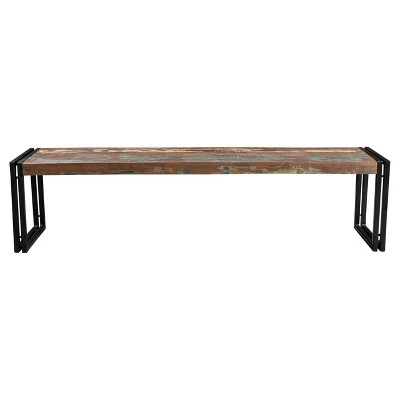 Old Reclaimed Wood and Iron - Bench - Timbergirl 6 Old Reclaimed Wood and Iron - Bench - Timbergirl – Image 4