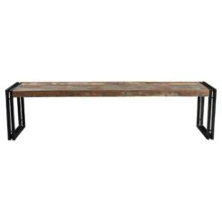 Old Reclaimed Wood and Iron - Bench - Timbergirl 11 Old Reclaimed Wood and Iron - Bench - Timbergirl -Ottomans Official Shop unnamed file 3005