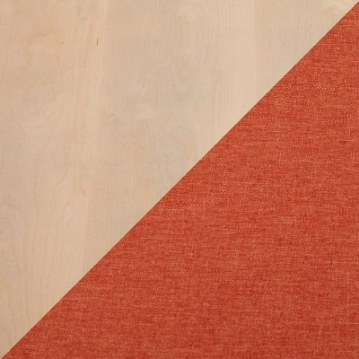 42" Folia Bench Polyester/Wood Natural/Orange - LumiSource 7 42" Folia Bench Polyester/Wood Natural/Orange - LumiSource – Image 5