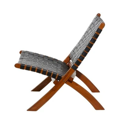 Contemporary Wood Folding Chair - Olivia & May Brown 8 Contemporary Wood Folding Chair - Olivia & May Brown – Image 6