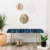 Ninola Design Navy Ink Striped Bench - Deny Designs Blue/black -Ottomans Official Shop unnamed file 3100