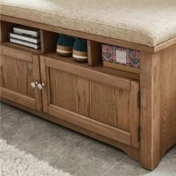 Gidney Storage Bench Oak - HOMES: Inside + Out -Ottomans Official Shop unnamed file 3105