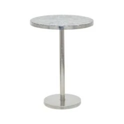 Contemporary Aluminum Accent Table - Olivia & May Silver -Ottomans Official Shop unnamed file 311