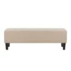 Rosewell Button Tufted Fabric Accent Bench - CorLiving Cream -Ottomans Official Shop unnamed file 3179