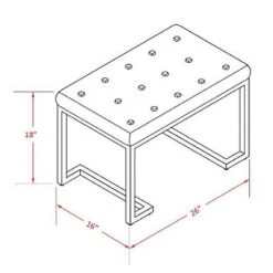 Beverly Bench Navy - Powell Company -Ottomans Official Shop unnamed file 3195