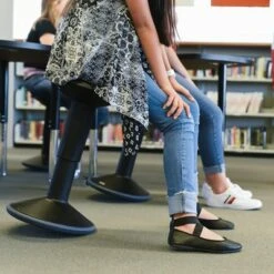 ECR4Kids SitWell Height-Adjustable Wobble Stool - Active Flexible Seating Chair for Kids and Adults - School and Office -Ottomans Official Shop unnamed file 32