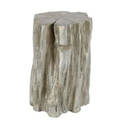Olivia & May Eclectic Tree Trunk Inspired Foot Stool Silver - Olivia & May -Ottomans Official Shop unnamed file 320