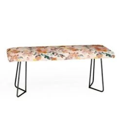 Ninola Design Summer Moroccan Floral Bench - Deny Designs Pink/black 6 Ninola Design Summer Moroccan Floral Bench - Deny Designs Pink/black -Ottomans Official Shop unnamed file 3219