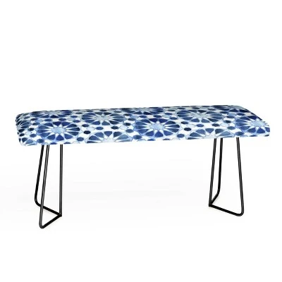 Schatzi Farah Tile Bench - Deny Designs Black/blue 4 Schatzi Farah Tile Bench - Deny Designs Black/blue – Image 2
