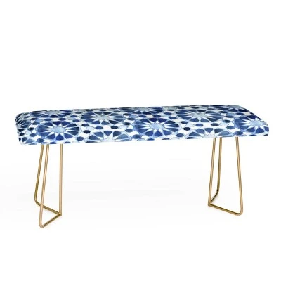Schatzi Farah Tile Bench - Deny Designs Black/blue 5 Schatzi Farah Tile Bench - Deny Designs Black/blue – Image 3