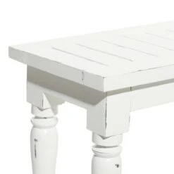 Olivia & May Farmhouse Long Wood Bench White - Olivia & May -Ottomans Official Shop unnamed file 3229