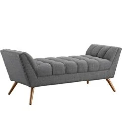 Response Medium Upholstered Fabric Bench - Modway Gray 20 Response Medium Upholstered Fabric Bench - Modway Gray -Ottomans Official Shop unnamed file 3241