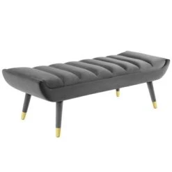 Guess Channel Tufted Performance Velvet Accent Bench - Modway Green -Ottomans Official Shop unnamed file 3312