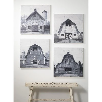 Sullivans Farmhouse Wood Bench 17"H Off-White 5 Sullivans Farmhouse Wood Bench 17"H Off-White – Image 3